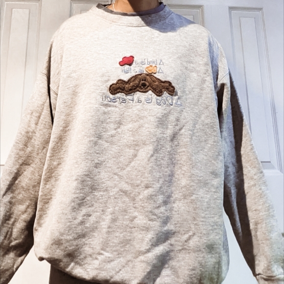 3/$20 Vintage Dog Lover's Crewneck - Picture 2 of 2